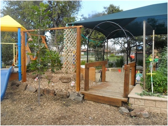 Installation of kids veggie garden in Fulham Adelaide